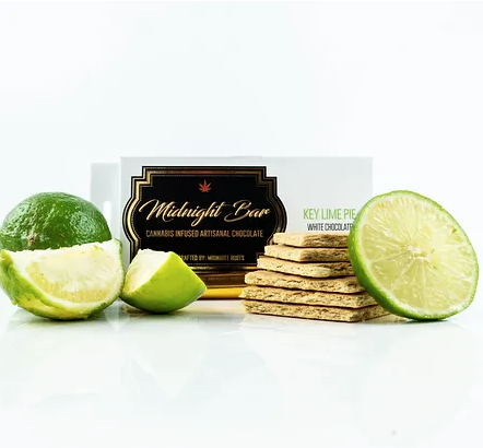MIDNIGHT ROOTS | 200MG CHOCOLATE BAR | KEY LIME PIE 1:1:1 CBD:THC:CBG