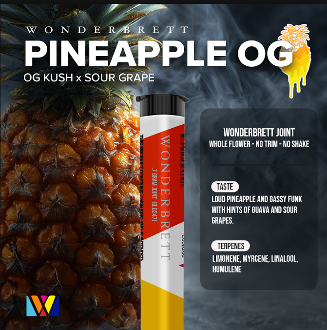 Wonderbrett | Pre-Roll | Pineapple OG | .7g