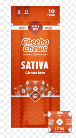 Cheeba Chews - Chocolate Taffy (RSO - Sativa) - 100mg