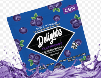 Elderberry 100mgthc/100mgcbn Liquid Diamond Infused