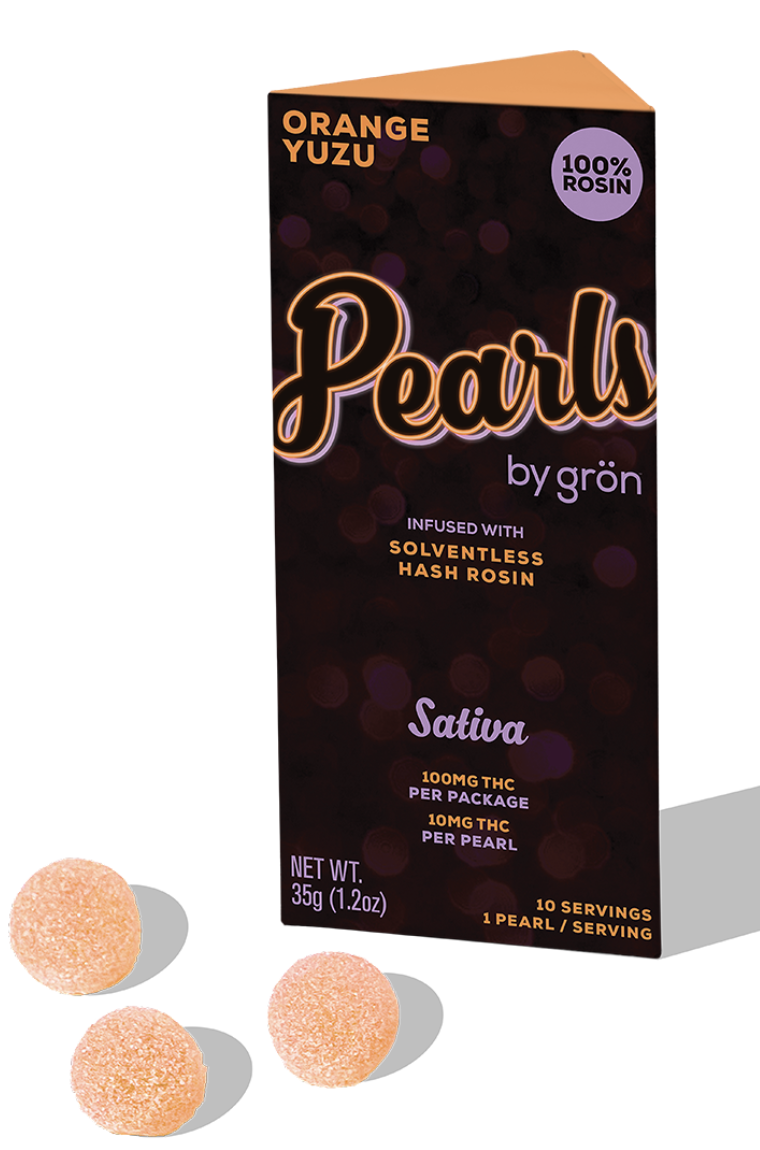 Pearls | Orange Yuzu | 10mg Rosin Gummies 10pk (Sativa)