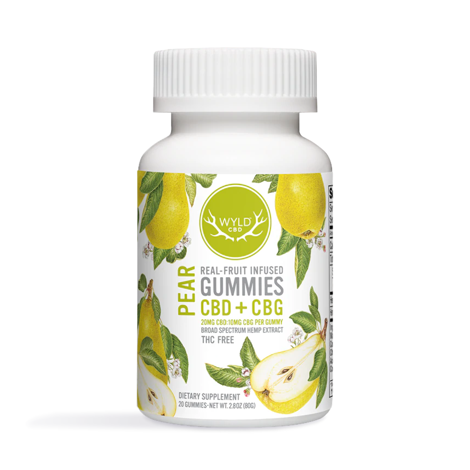 Pear CBD:CBG Gummies | 20-pack