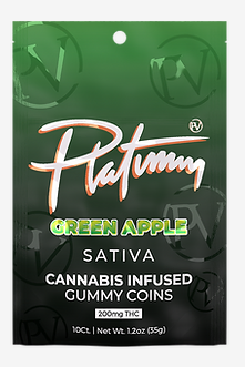 Gummies | Green Apple | 200mg | Platinum Vape