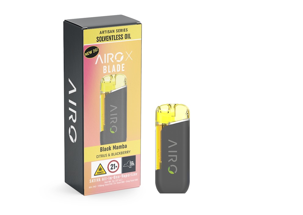 AiroX - Black Mamba Artisan X2 Solventless Disposable Vape - 2g