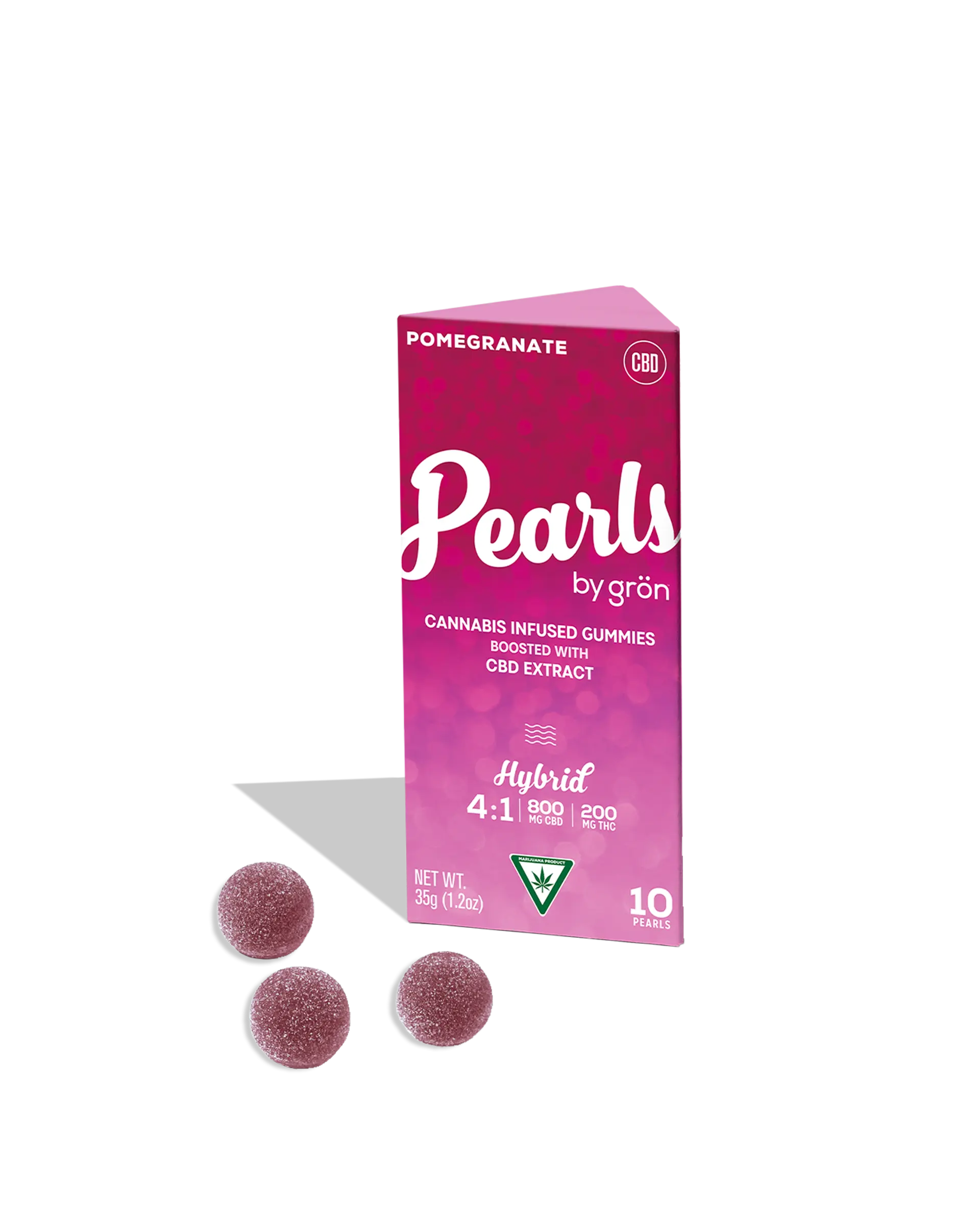 Pearls Gummies Pomegranate 4:1 CBD/THC 200mg