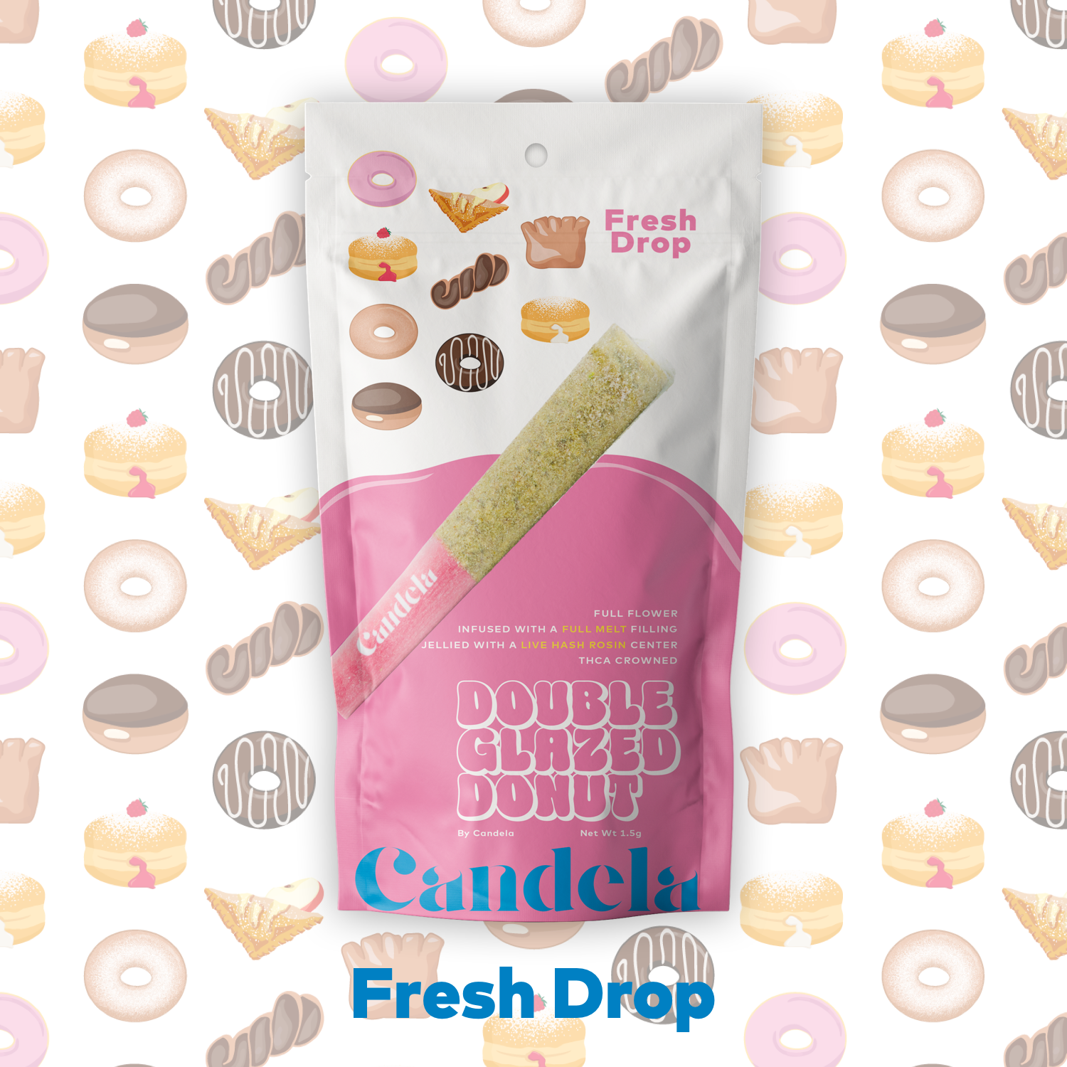 ANDELA | PEACH COBBLER | INDICA | INFUSED DONUT | 1.5G | REC