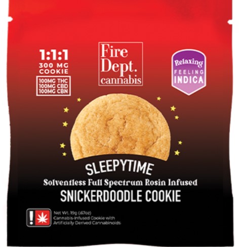 100mg 1:1:1 CBN Sleepytime Snickerdoodle - Cookie - Fire Dept.