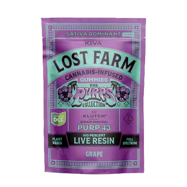 Lost Farms | 200mg | Grape Live Rosin Gummies