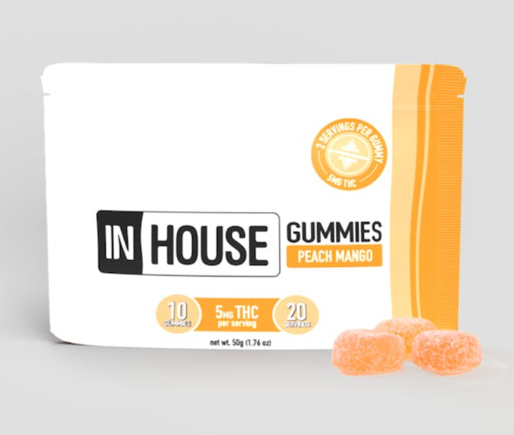 10mg Peach Mango Fast Acting Gummies - 100mg