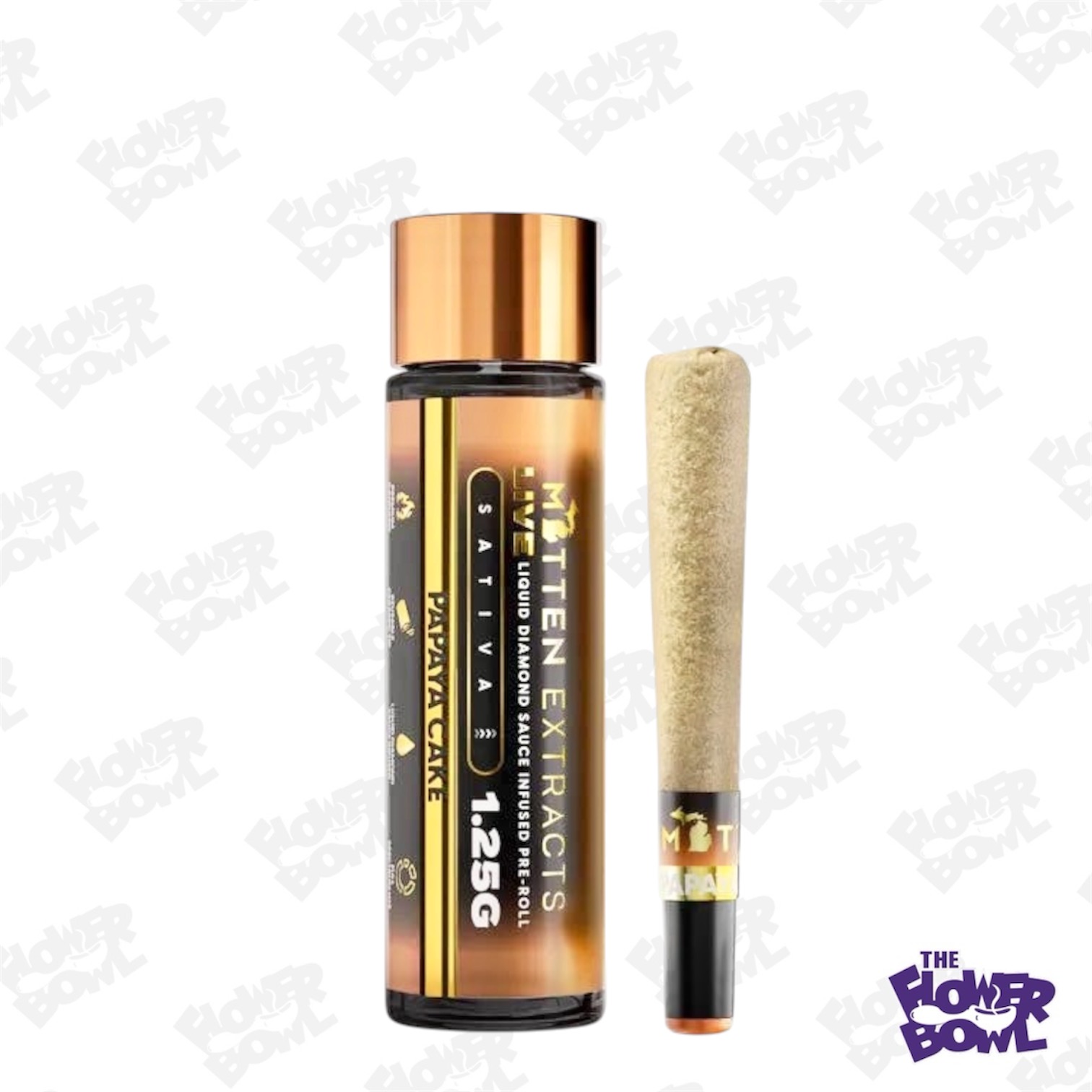 Mitten Extracts: Papaya Cake (S) Live Sauce Infused 1.25G Prerolls