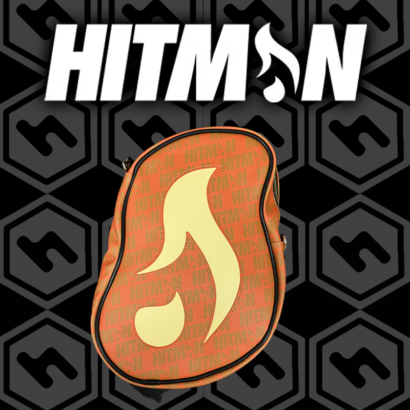 Orange, Tangerine, Black Flame Bag