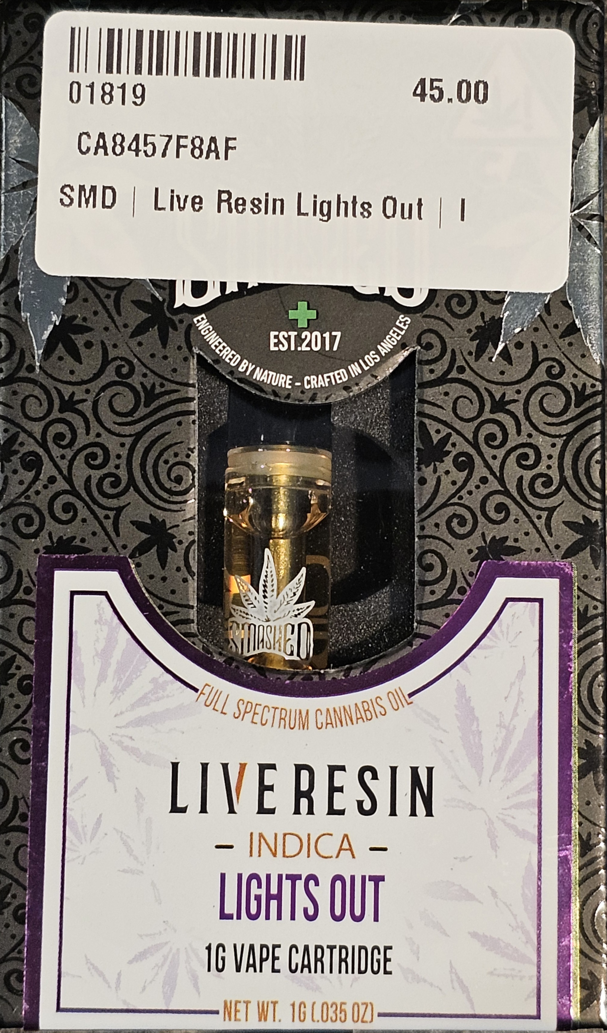 SM| Live Resin Lights Out| I