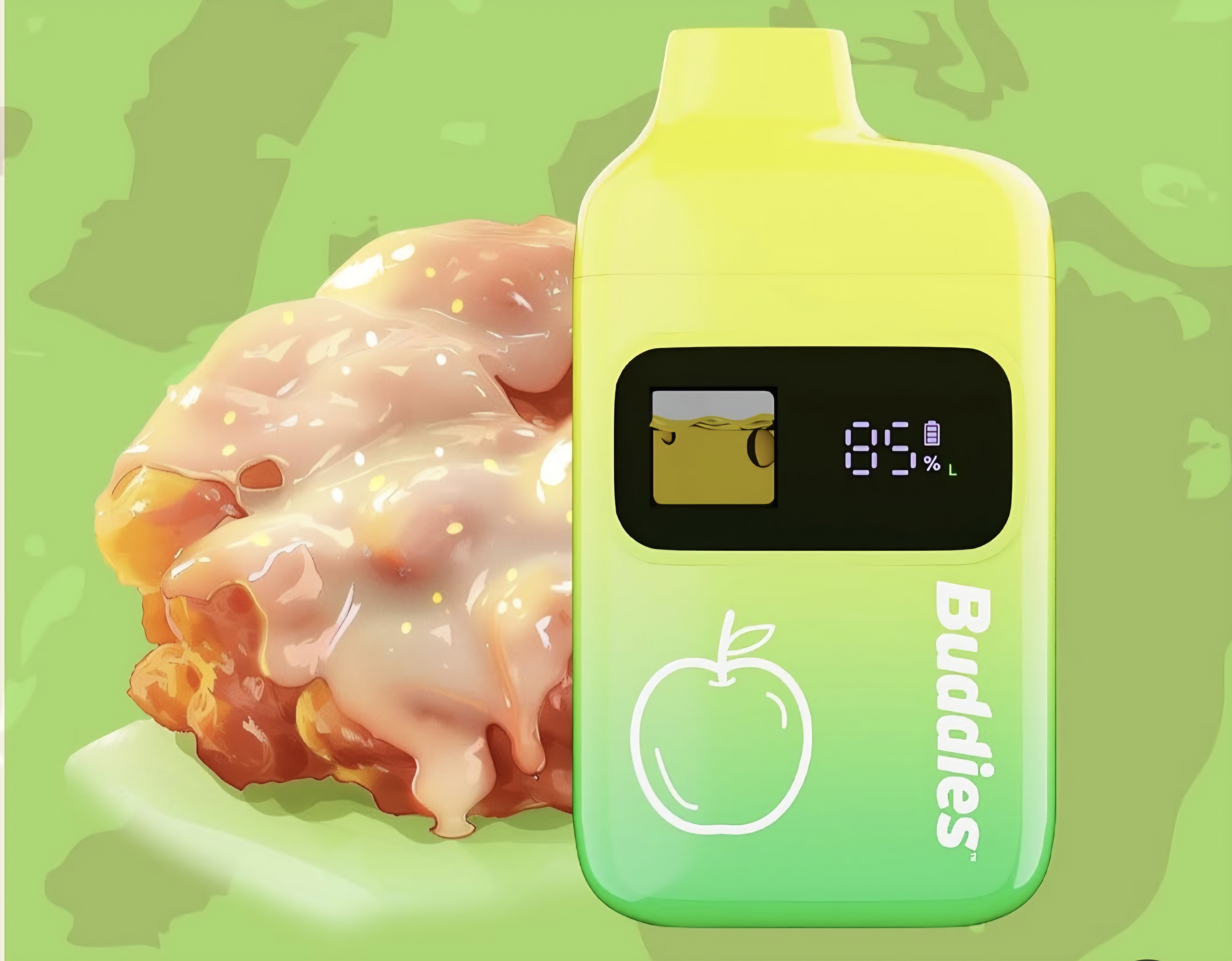 BUDDIES - DISPOSABLE - VAPE DISTILLATE - 2G - APPLE FRITTER