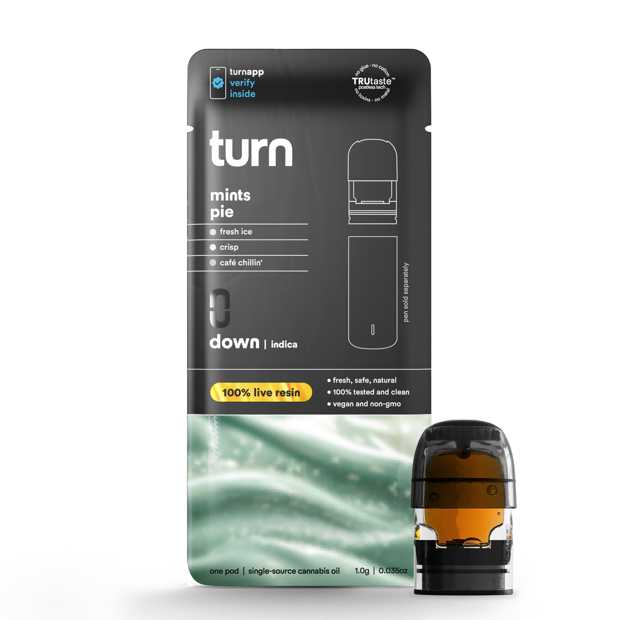 Turn | Down | Live Resin | Pod | Mints Pie | 1g