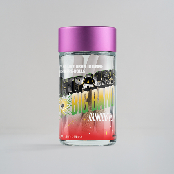 Jetpacks | Big Bang | 0.5g 5pk Infused Prerolls | Rainbow Belts