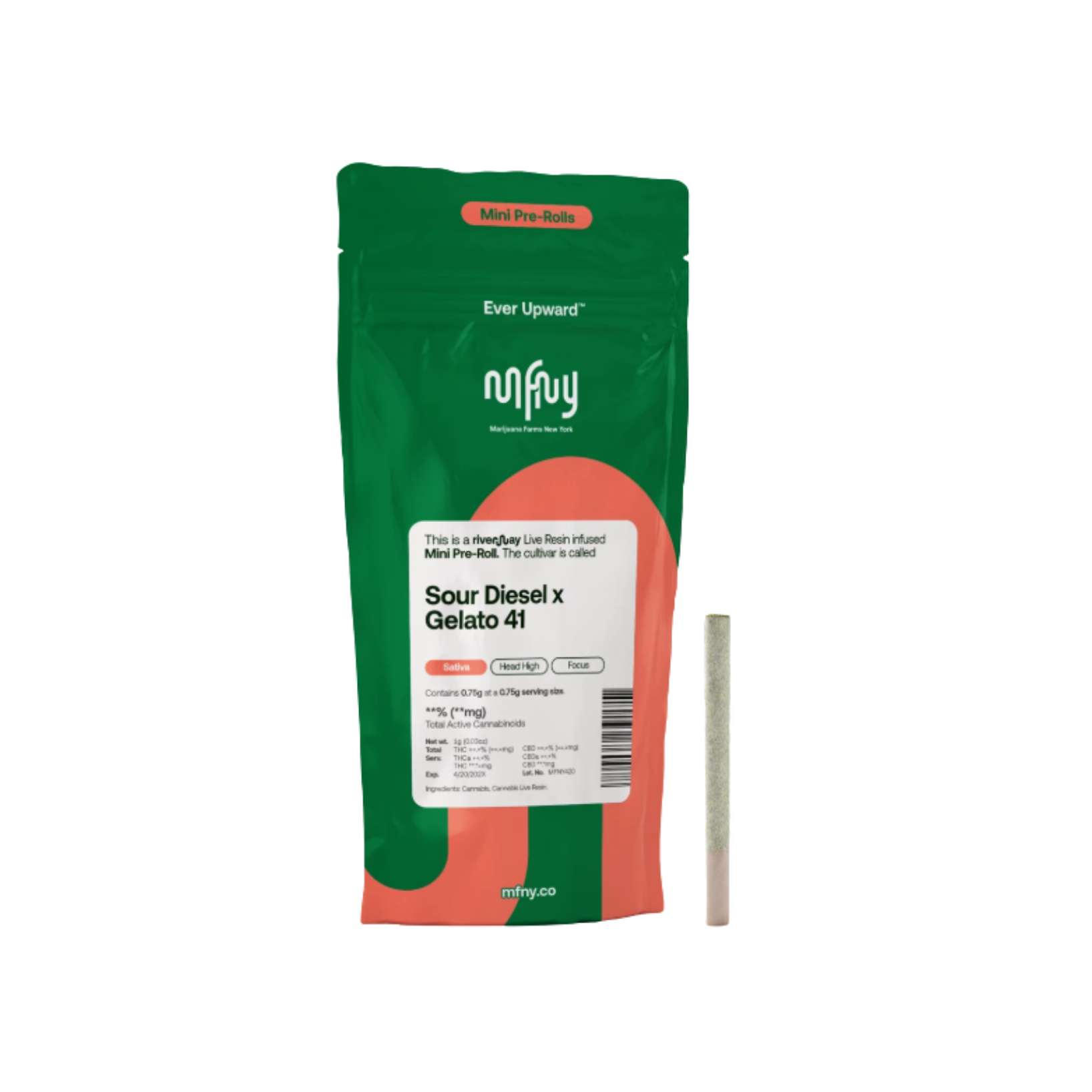 MFNY - Sour Diesel x Gelato 41 Live Resin Infused Preroll - .75g