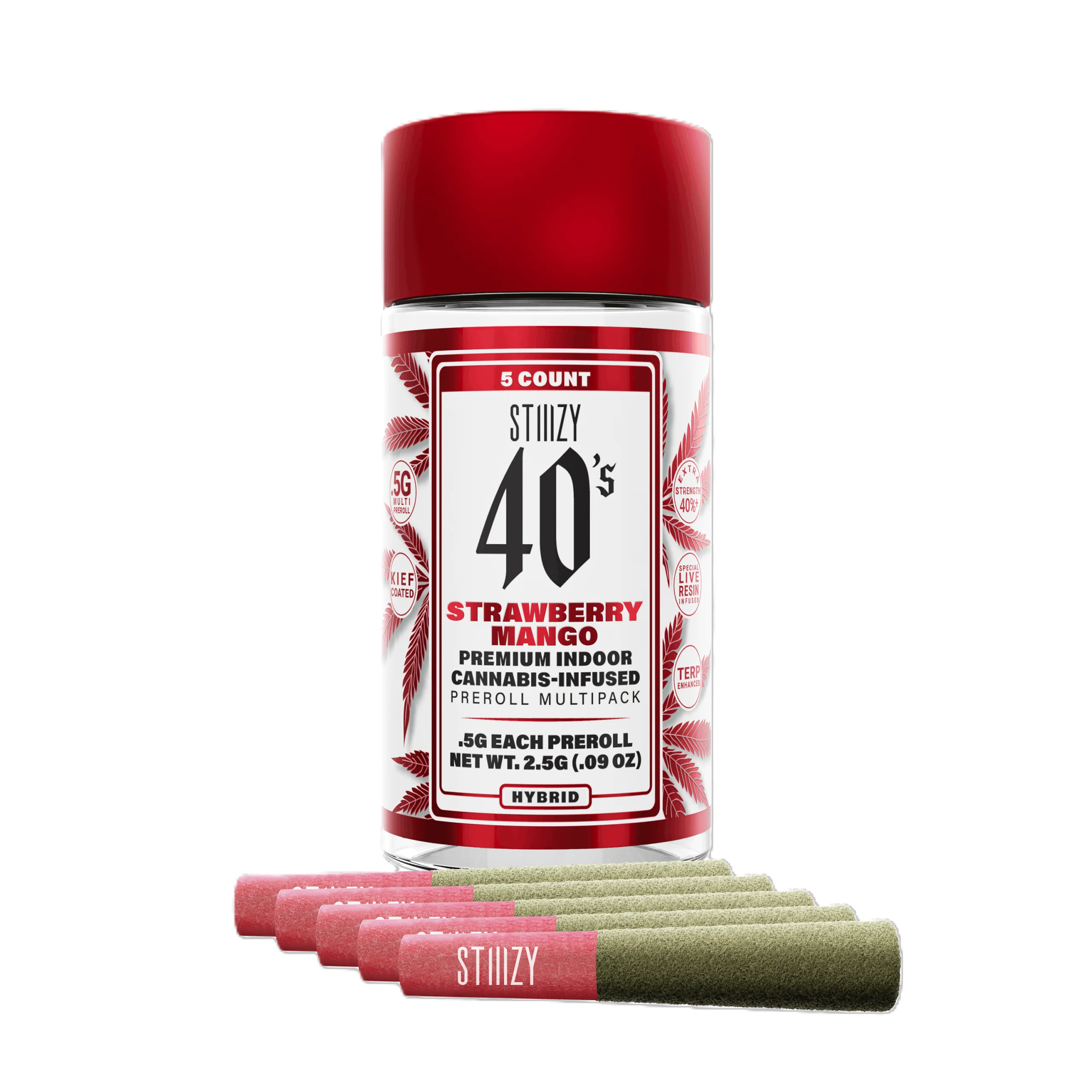 Stiiizy - Strawberry Mango - Infused Preroll (5 Pack)