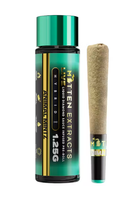 Mitten Extracts Live Sauce Infused Pre-Roll -  Animal Mintz