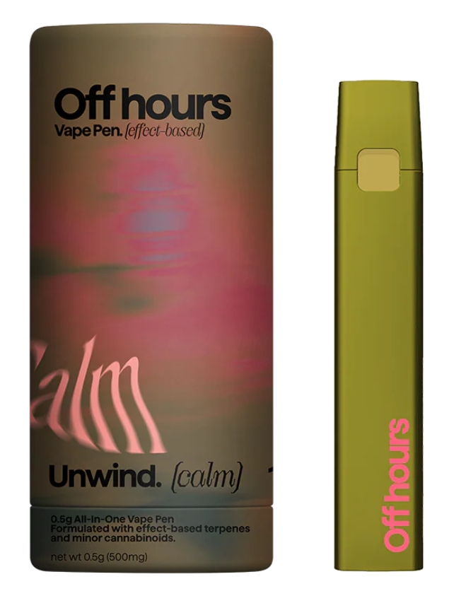 Off Hours | 0.5g AIO Effect Based Vape | Unwind (Calm)