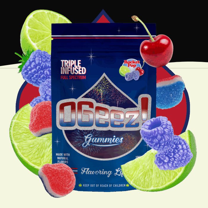 Rocket Pop - Triple Infused - Live Rosin + RSO - Gummies - 100mg (10pk)
