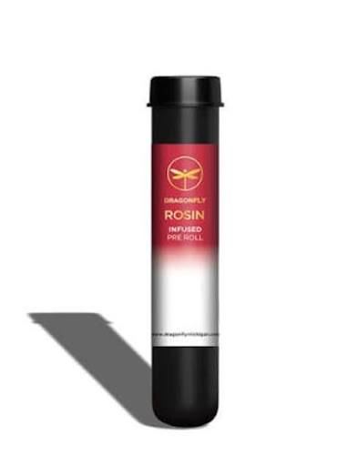 DRAGONFLY - 1.25G - ROSIN INFUSED PREROLL - PAPAYA WINE - INDICA HYBRID
