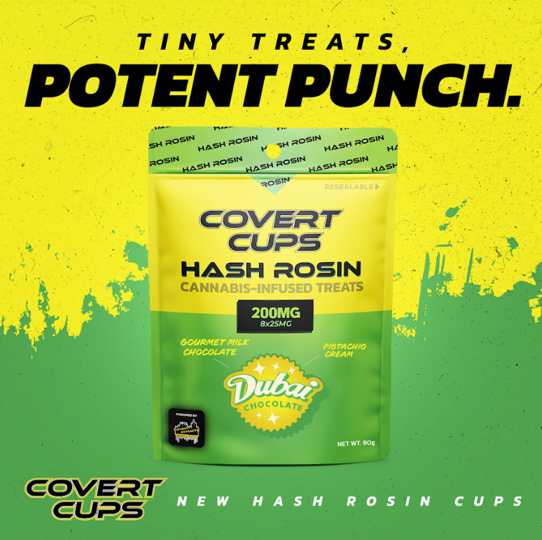 Covert Cups - 200mg Hash Rosin Cups Dubai Chocolate