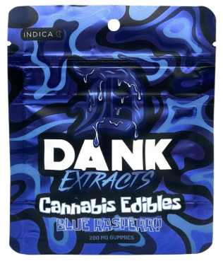 Dank Extracts | 200mg Gummies | Blue Razz