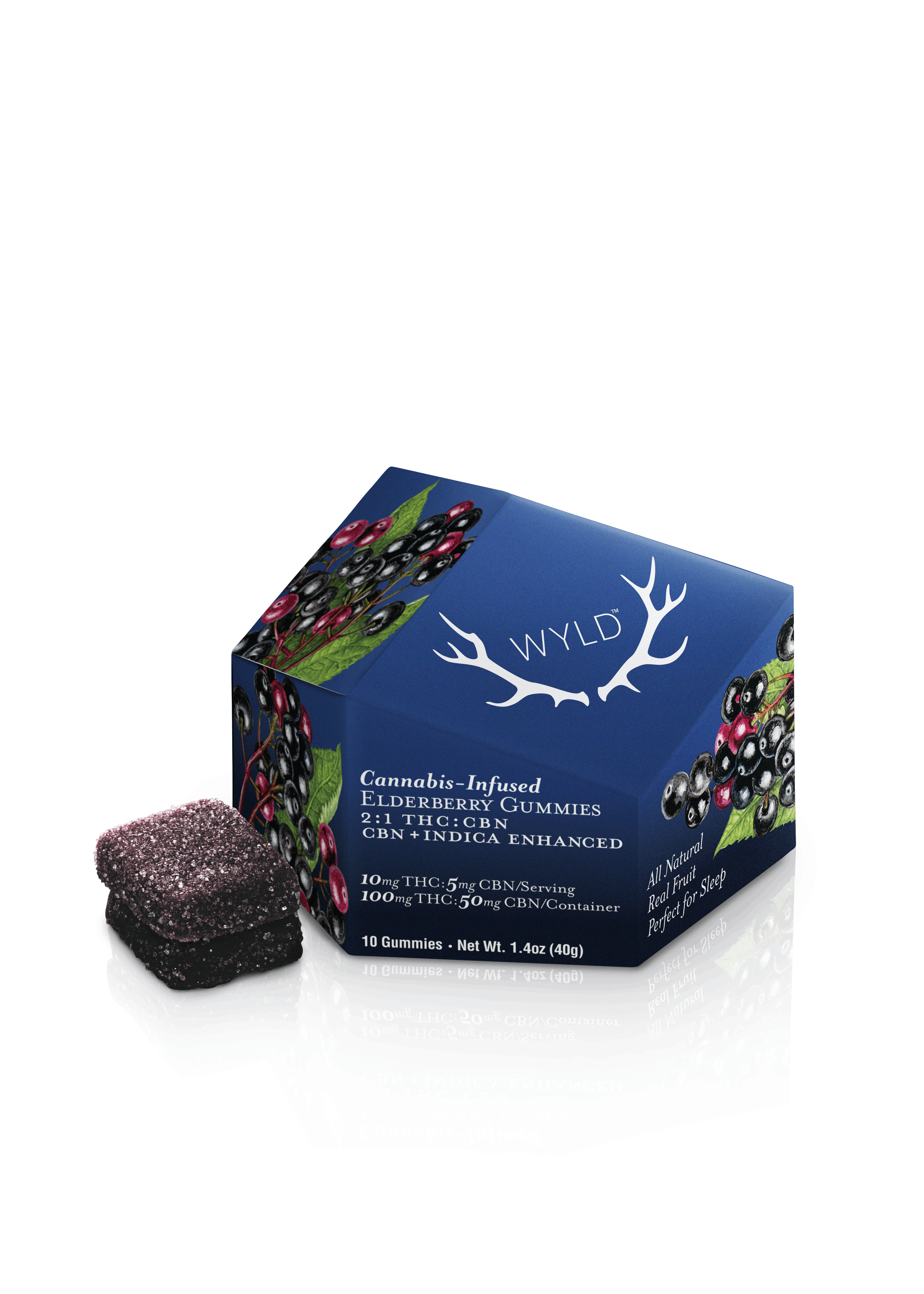 Wyld - Elderberry 2:1 THC/CBN - Gummy - 10ct - 100mg
