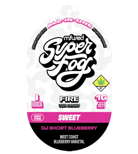 DJ Short Blueberry FIRE Liquid Diamond Disposable | 1g
