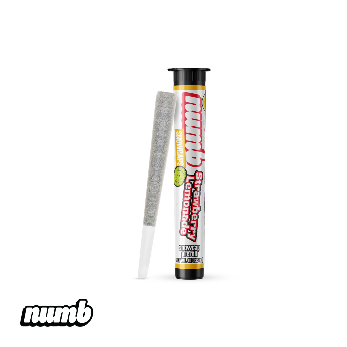 Numb: Strawberry Lemonade 1G Snowcap Prerolls