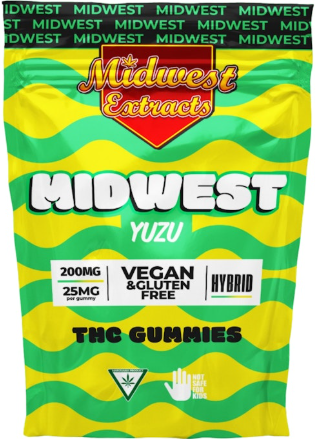 Midwest Extracts Yuzu Gummies - 200mg - 8pk