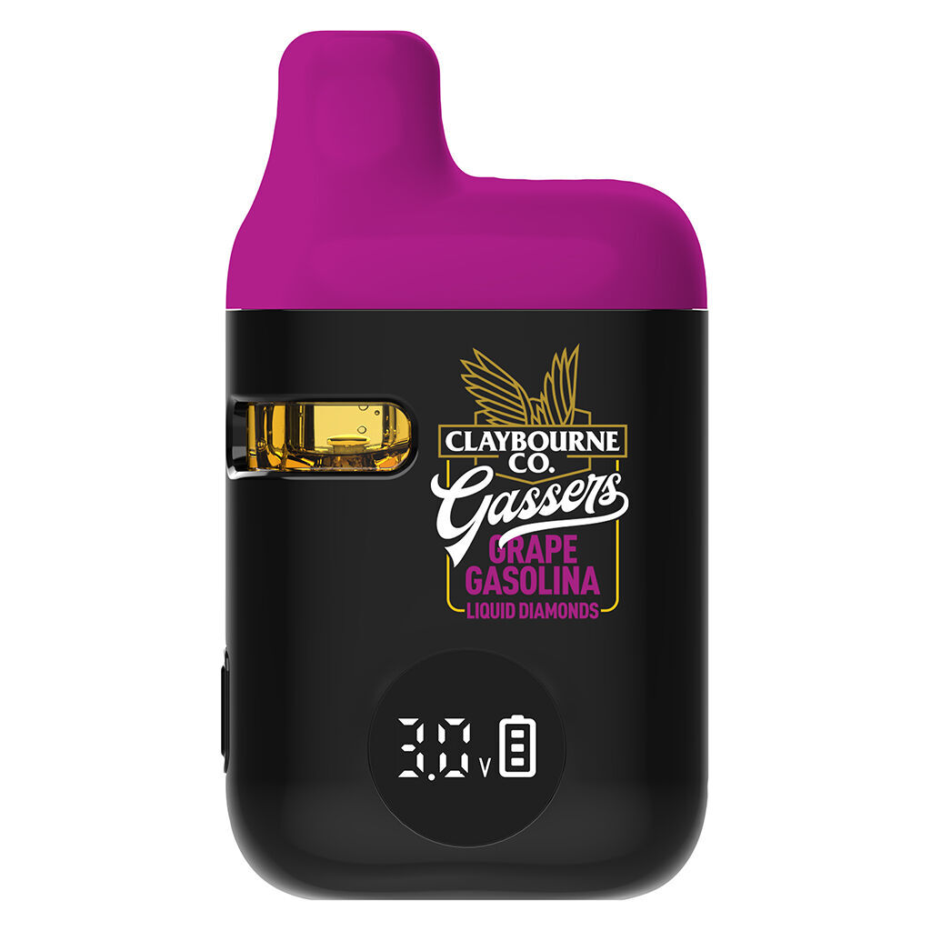 Claybourne - Gassers Grape Gasolina Liquid Diamonds Disposable Vape - 0.95g