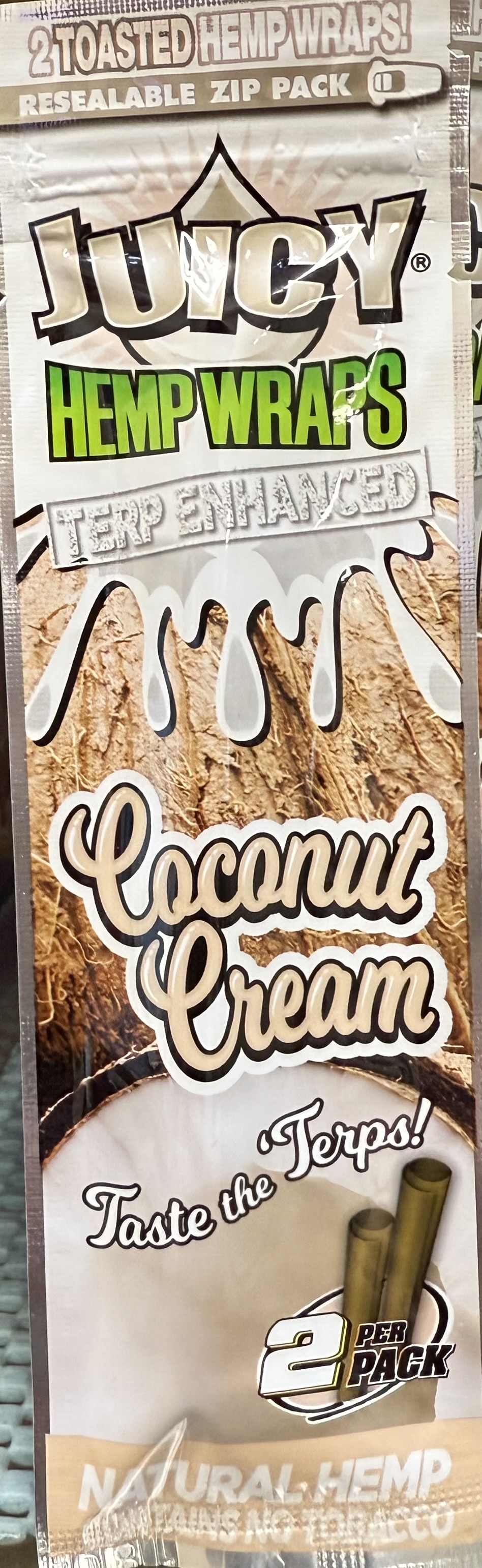 EPIC WHOLESALE - JUICY JAY HEMP WRAP - COCONUT CREAM