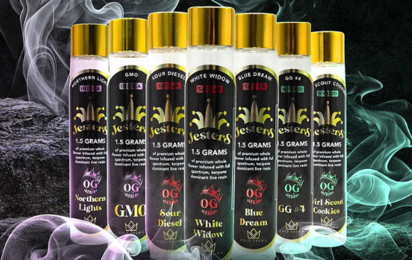 Gold Crown Royal Jesters Infused Preroll - Green Crack