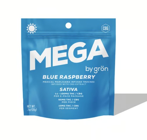 Blue Raspberry 1:1 - Mega | Troche | 50mg/2pk