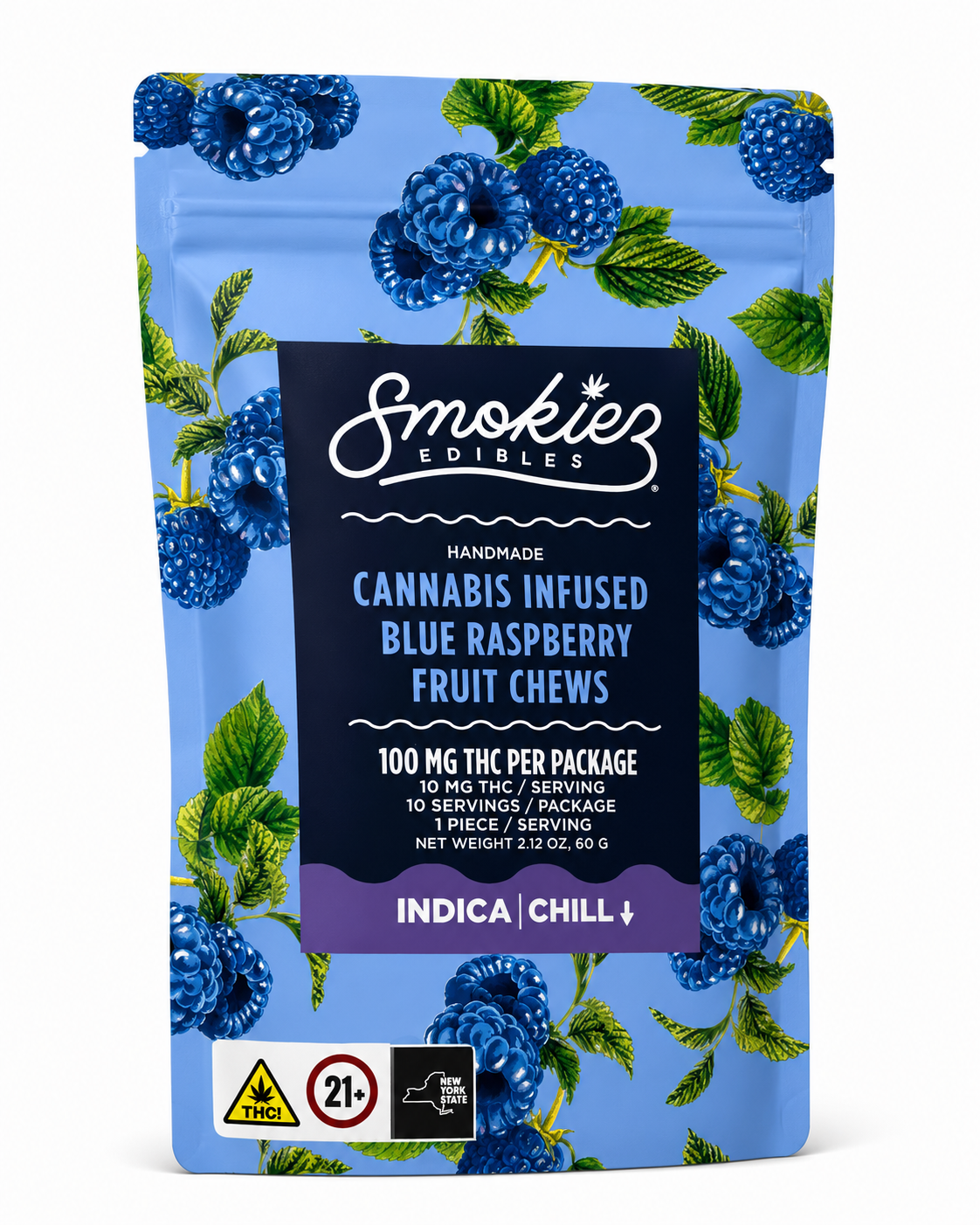 Sweet Blue Raspberry | Gummies | 10pk | 100mg