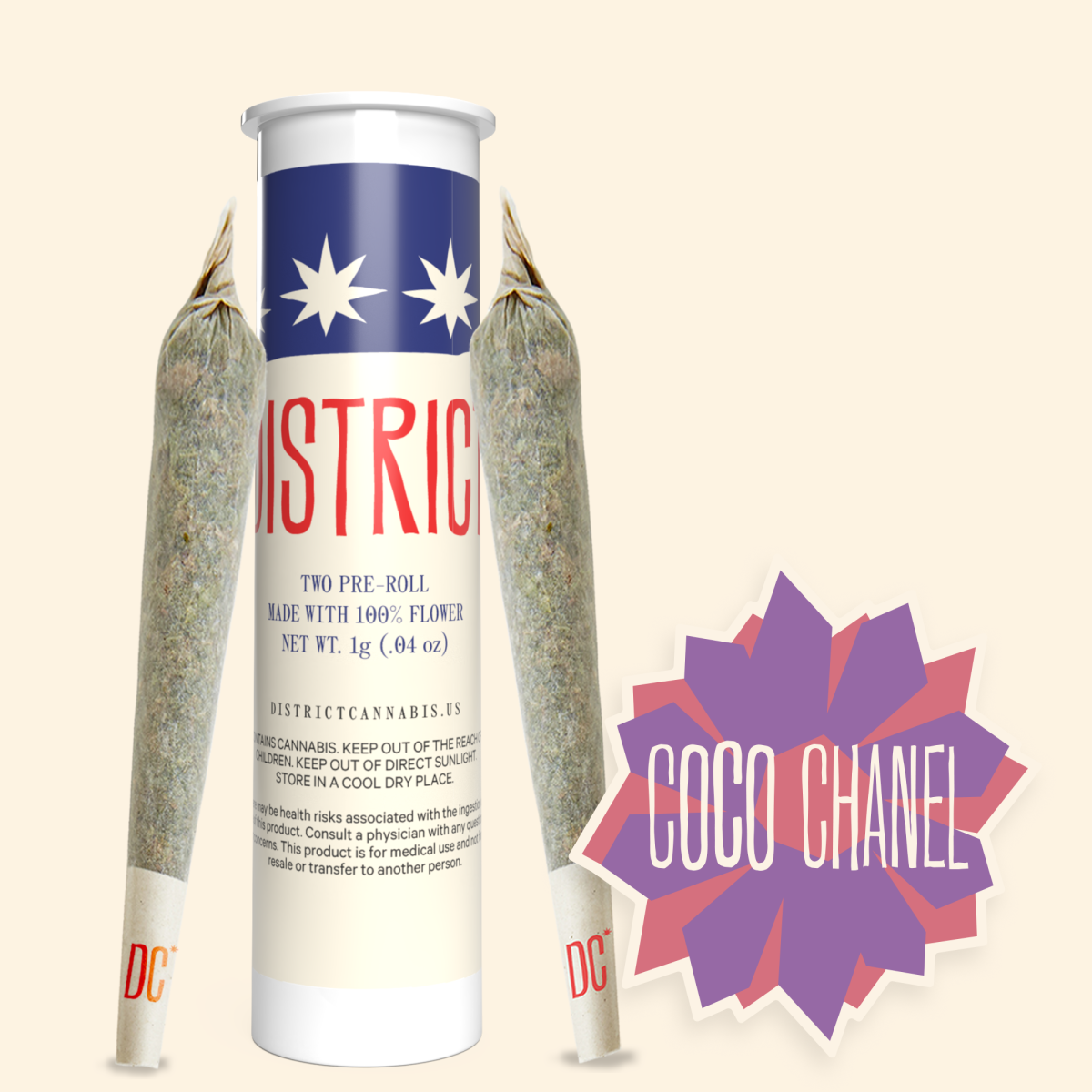 Coco Chanel 0.5g Pre-rolls (2pk)