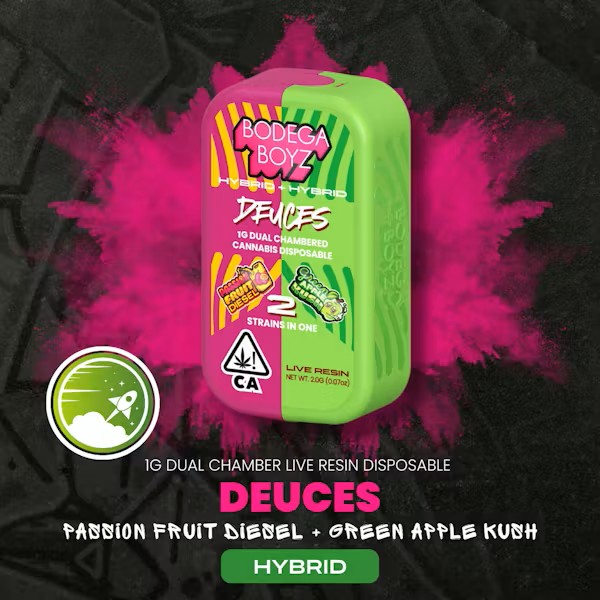 Passion Fruit Diesel x Green Apple Kush Live Resin Dual Chamber | AIO | Deuces | Hybrid x Hybrid