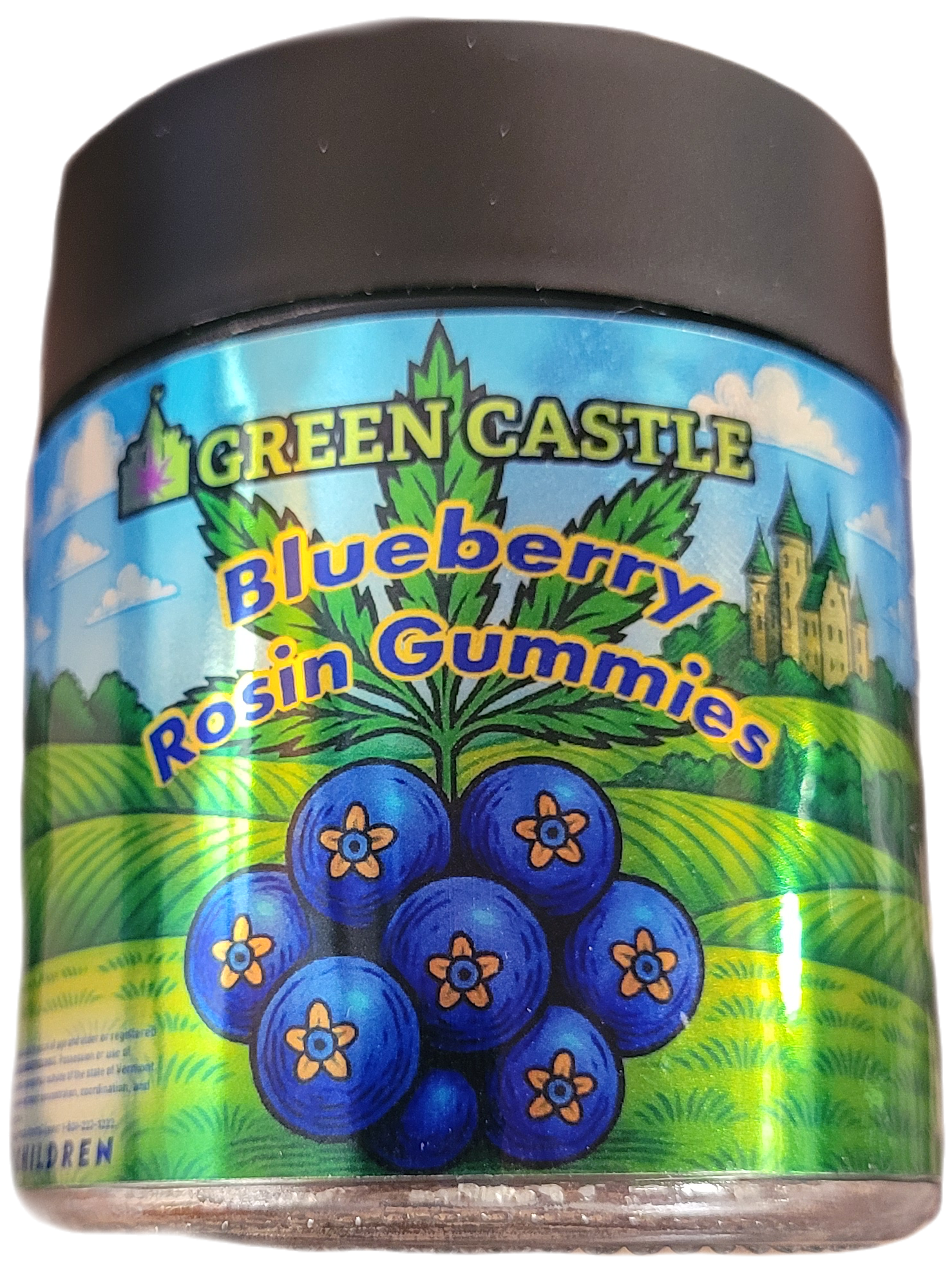 100mg Blueberry Gummies | Sativa | Green Castle