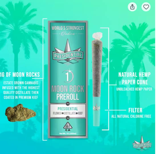 Presidential Moon Rock Pineapple Pre-Roll
