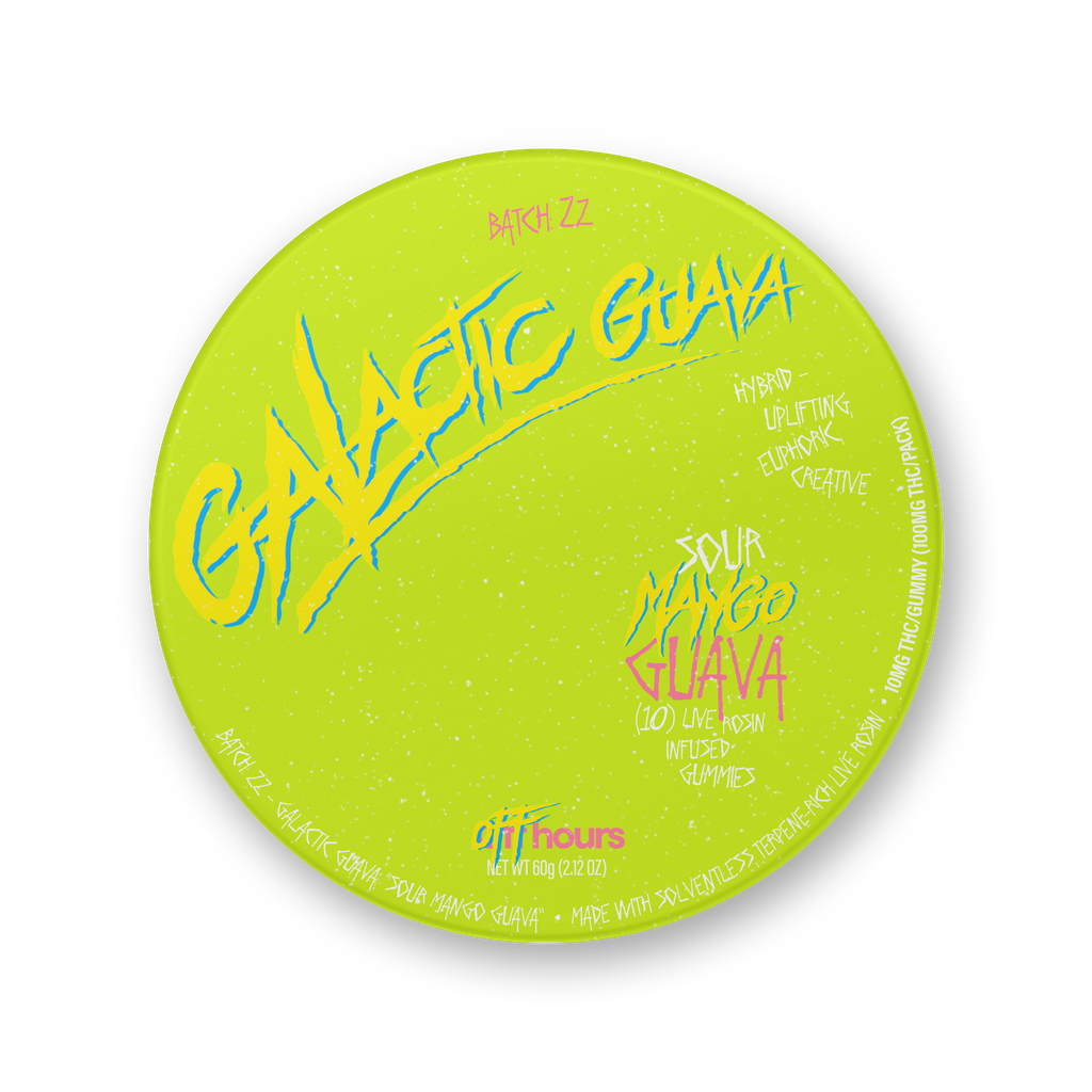 Live Rosin Gummies | Galactic Guava-Mango Guava | 100 mg THC