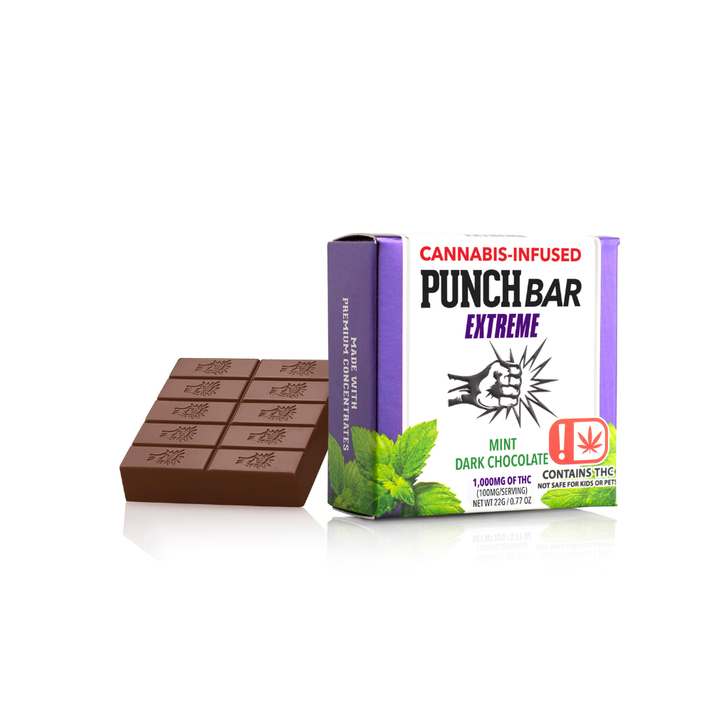 Mint Dark Chocolate Extreme PunchBar (1000mg) (OK)