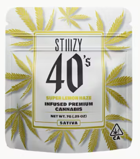 STIIIZY 40's Super Lemon Haze Infused Flower