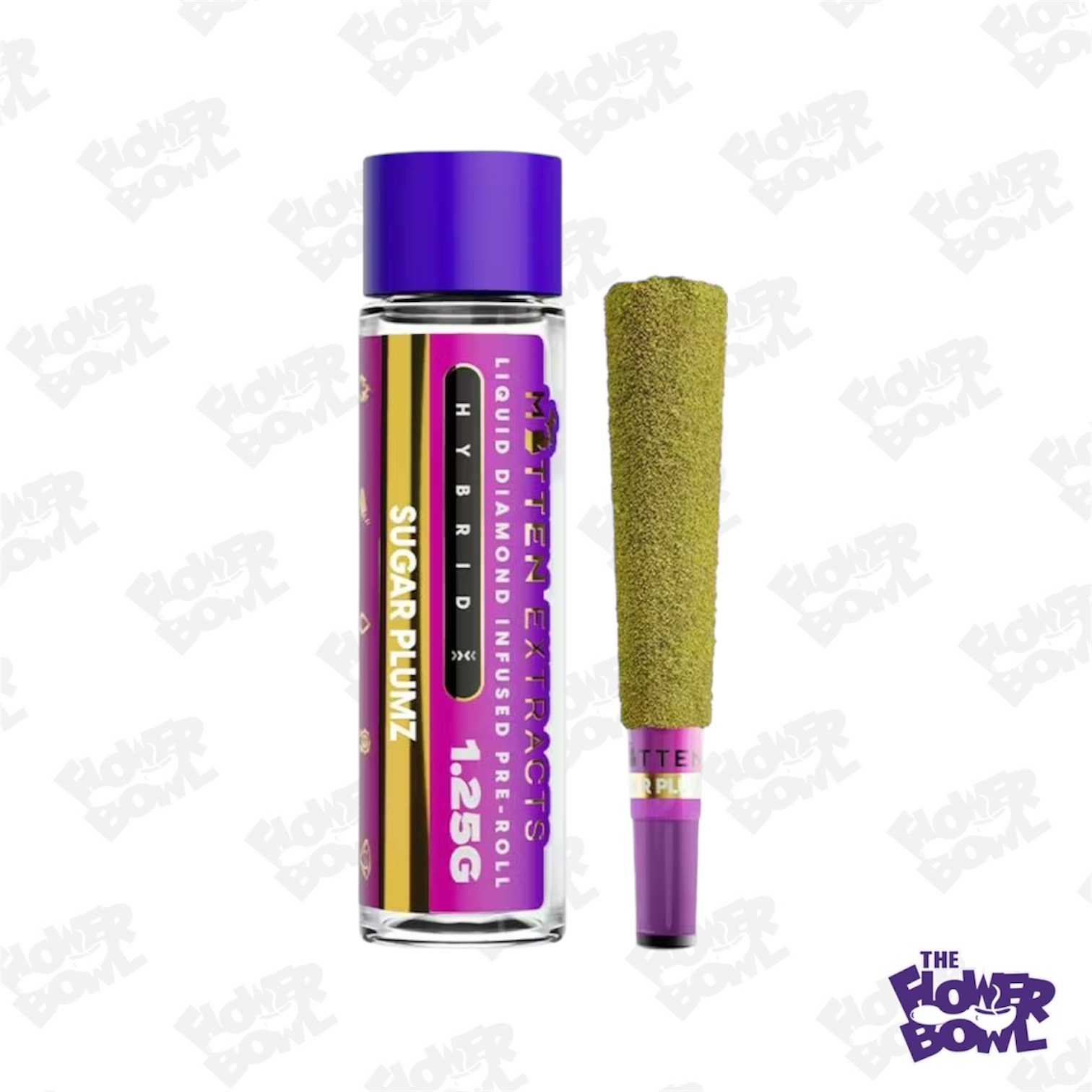 Mitten Extracts: Sugar Plumz (H) 1.25G Infused Preroll