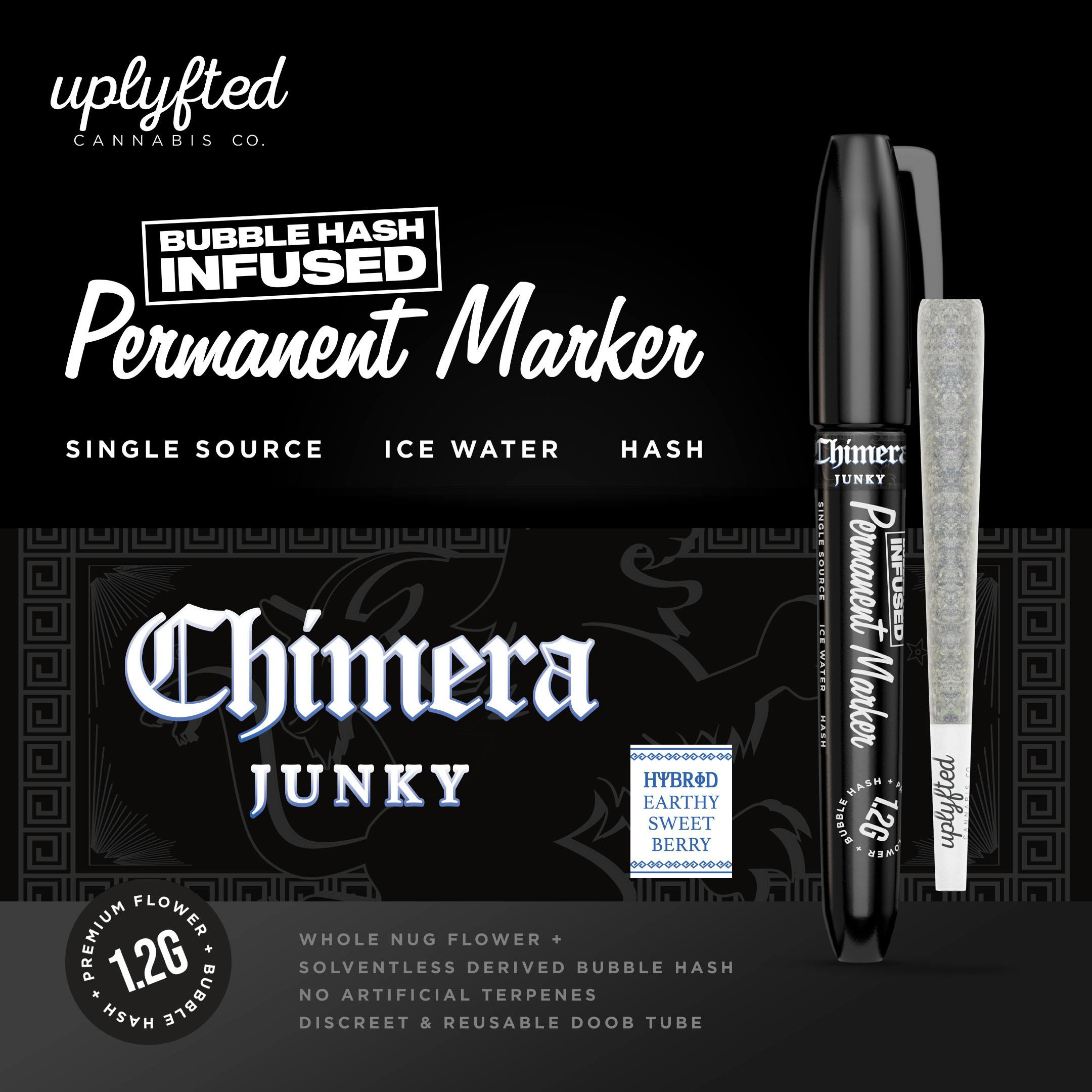 Permanent Marker x Chimera Junky 1.2G Bubble Hash Infused Pre-Roll