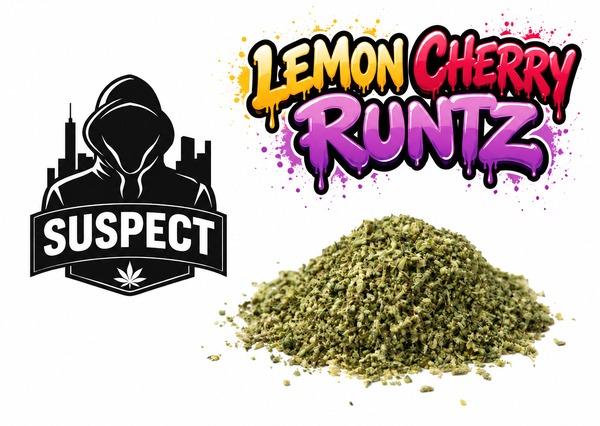 Suspect -Lemon Cherry Runtz- Pre Ground Flower