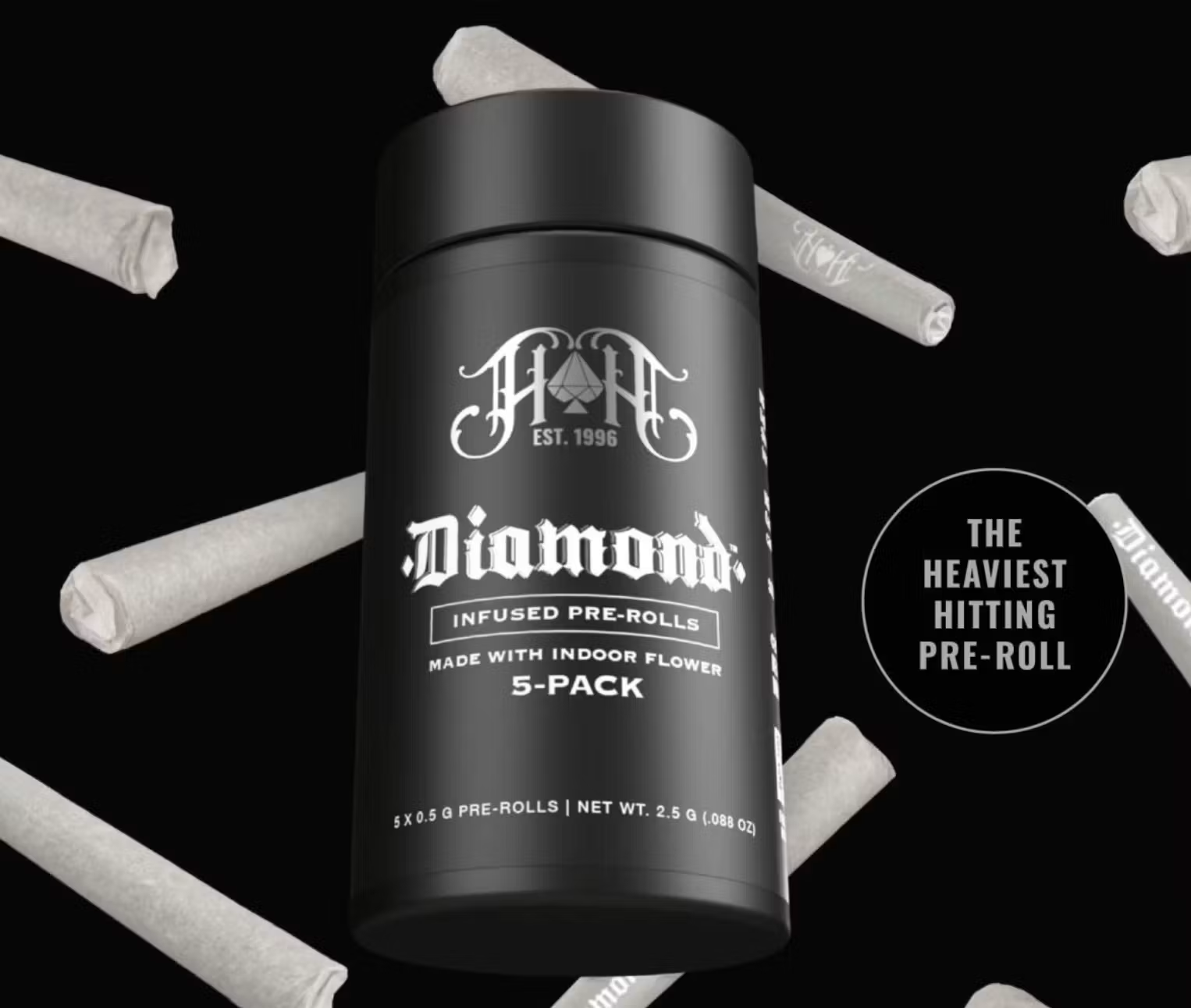 Motorbreath 5pk Diamond Infused Pre-Rolls HH