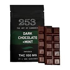 Mint | Dark Chocolate Bar | 20-Piece | 100mg product photo
