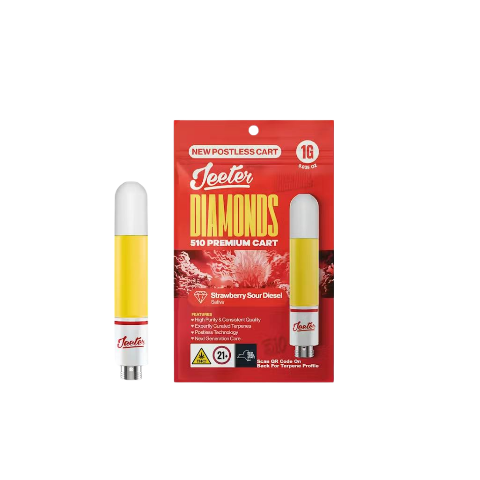 Jeeter Strawberry Sour Diesel Diamonds Cartridge
