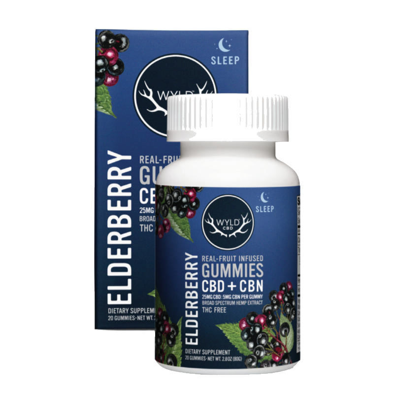 HEMP Gummies | Elderberry | 5:1 (CBD:CBN) | 20 Gummies